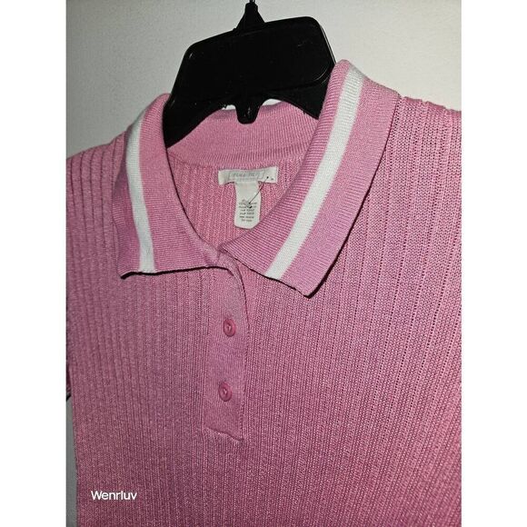 FULL TILT prep polo crop sweater - Picture 2 of 2